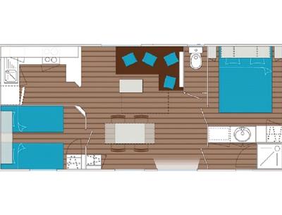 mobilhome Lascaux camping de la Pélonie en Dordogne