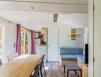 mobilhome premium chêne camping la Pélonie en Dordogne