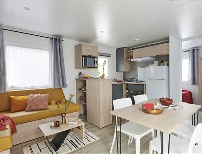 La Pélonie - Mobil-home HAUTEFORT pièce prinicpale